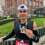 Joven boyacense hace historia en la Maratón de Boston 2024